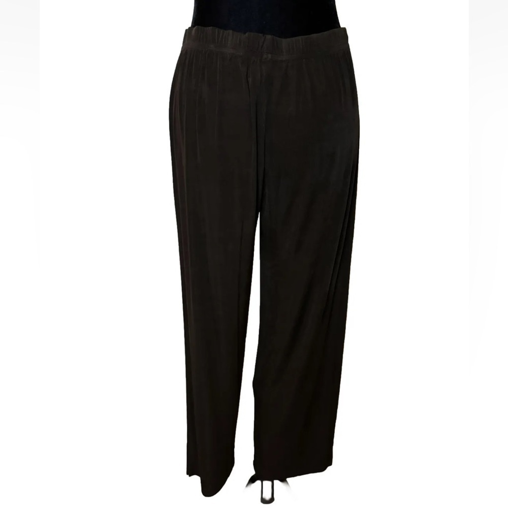 Jostar Pants Sz L Elastic Waist Brown Ankle Length Comfort Stretch Made In USA‎